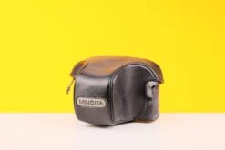Minolta SLR Black Leather Camera Case