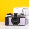 Pentax 17 35mm Half Frame Film Camera Blue Purple + FREE Expired Film Roll + 1 VCH T-shirt