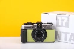 Pentax 17 35mm Half Frame Film Camera Lime Skin + FREE Expired Film Roll + 1 VCH T-shirt