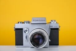 Topcon RE Super With 35mm SLR Film Camera With Kogaku 58mm F1.8 Lens