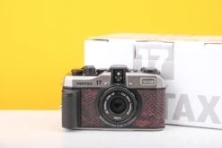 Pentax 17 35mm Half Frame Film Camera Red Skin + FREE Expired Film Roll + 1 VCH T-shirt