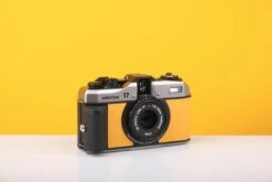 Pentax 17 35mm Half Frame Film Camera Yelow Skin + FREE Expired Film Roll + 1 VCH T-shirt -Photo Camera Gear Store DSCF9988