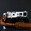 Vegan Brown Leather Camera Wrist Strap