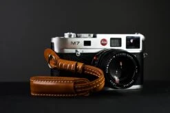 Vegan Brown Leather Camera Wrist Strap -Photo Camera Gear Store DSC 7189