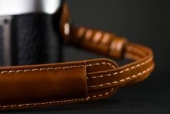 Vegan Brown Leather Camera Wrist Strap -Photo Camera Gear Store DSC 7191