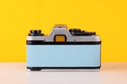 Olympus OM10 35mm Film Camera With Olympus Auto-S 50mm F1.8 MC Lens In Blue -Photo Camera Gear Store Olympus OM10