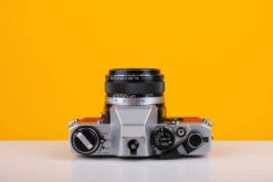 Olympus OM10 35mm Film Camera With Zuiko 50mm F1.8 Prime Lens Red Leather Skin -Photo Camera Gear Store Olympusom1050mm 4