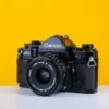 Canon A-1 Vintage SLR 35mm Film Camera With Canon FD 28mm F/2.8 Lens