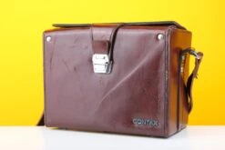 Contax Leather Camera Bag In Brown