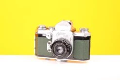Edixa Flex 35mm Film Camera With Industar 50mm F3.5 Lens In Green