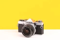 Olympus M-1 35mm SLR Film Camera With Olympus OM-System G.Zuiko Auto-W 35mm F2.8 Lens