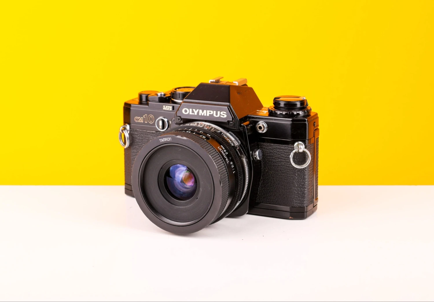 Olympus OM10 Black 35mm SLR Film Camera With Tamron 28mm F2.5 Lens 1 Olympus OM10 Black 35mm SLR Film Camera With Tamron 28mm F2.5 Lens