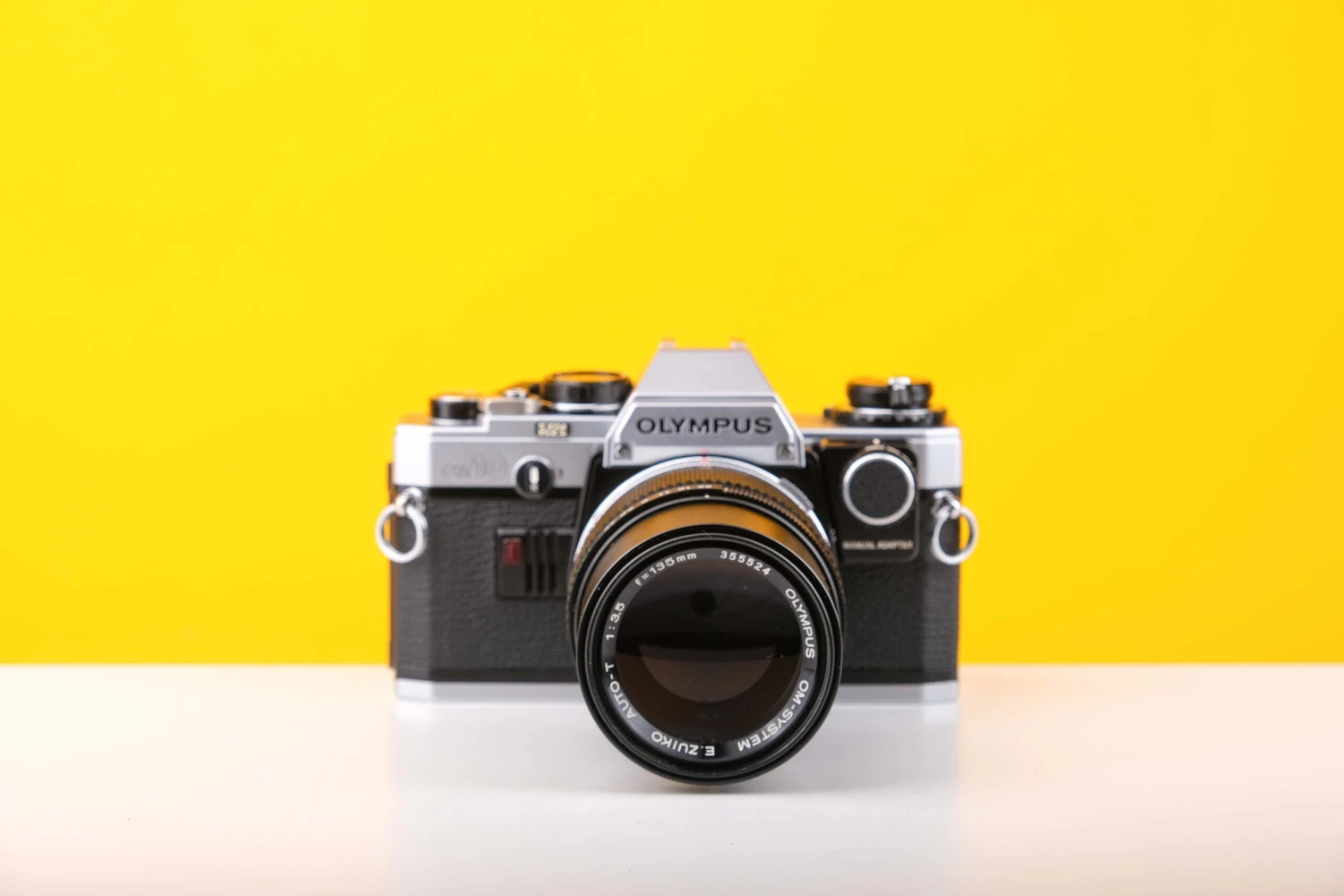 Olympus OM-10 35mm SLR Film Camera With Manual Adapter And Olympus OM-System E.Zuiko Auto-T 135mm F3.5 Lens With Lens Case 2 Olympus OM-10 35mm SLR Film Camera With Manual Adapter And Olympus OM-System E.Zuiko Auto-T 135mm F3.5 Lens With Lens Case - Image 2