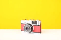 Olympus Trip 35 Vintage Film Camera With Zuiko 40mm F2.8 Lens With Customised Red Skin