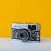 Olympus Trip 35 35mm Film Camera With New Faux Snake Design Leather Skin