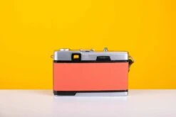 Olympus Trip 35 Vintage 35mm Film Camera With Zuiko 40mm F2.8 Lens And New Orange Leather Skin -Photo Camera Gear Store olympustrip35orange 3