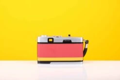 Olympus Trip 35 Vintage 35mm Film Camera In Red And Yellow Leather Skin 8 Olympus Trip 35 Vintage 35mm Film Camera In Red And Yellow Leather Skin -Photo Camera Gear Store olympustrip35redandyellow 3