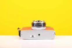 Olympus Trip 35 Vintage 35mm Film Camera With Zuiko 40mm F2.8 Lens And New Orange Leather Skin -Photo Camera Gear Store olympustriporange 3