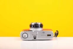 Olympus Trip 35 Vintage 35mm Film Camera With Zuiko 40mm F2.8 Lens And New Orange Leather Skin -Photo Camera Gear Store olympustriporange 4