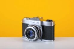 Topcon PR 35mm Film Camera With Seikosha-SLV 50mm F2.8 Lens