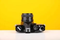 Topcon RE 200 35mm SLR Film Camera With RE Topcor 55mm F1.7 Lens In Grey -Photo Camera Gear Store topcornre200 4